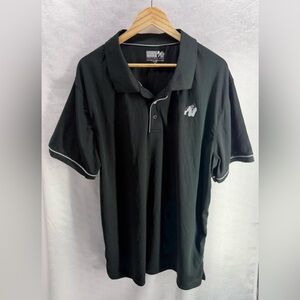 Gorilla Wear Black Polo Shirt  Size 4XL